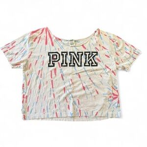 PINK Victoria's Secret Tie-Dye Crop Top